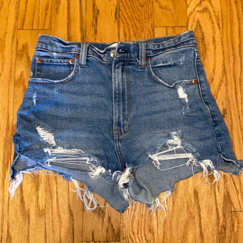 Abercrombie Cutoff High Rise Shorts